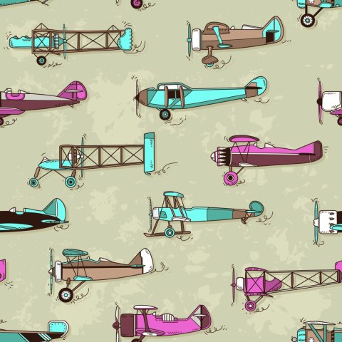 Tapeta Kolorowe Samoloty