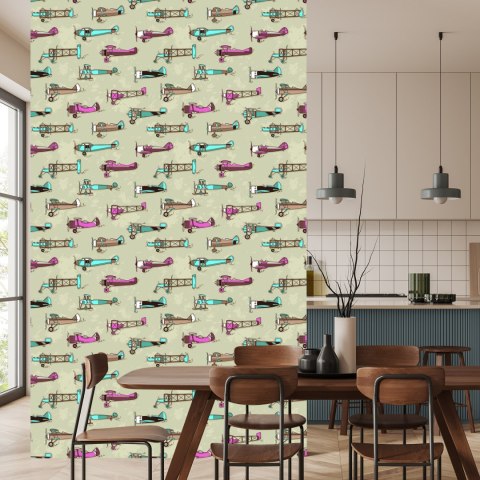 Tapeta Kolorowe Samoloty