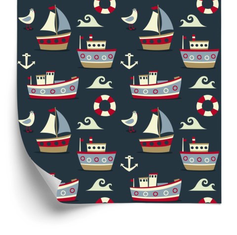 Tapeta Kolorowe Statki I Kotwice