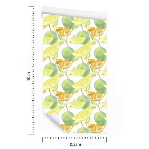 Tapeta Owoce Cytryny Pomarańcze, Do Kuchni