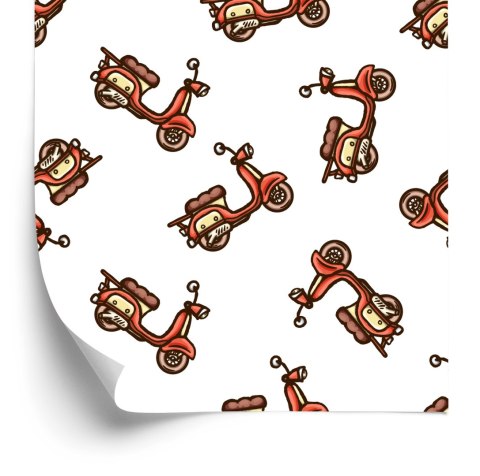 Tapeta Rysowane Skutery