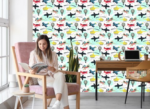 Tapeta Samoloty Helikoptery I Balony