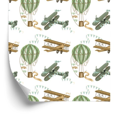 Tapeta Samoloty I Balony Retro