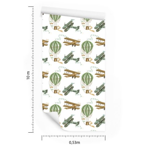 Tapeta Samoloty I Balony Retro