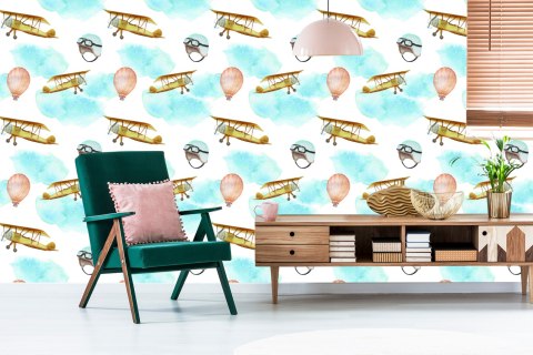 Tapeta Samoloty I Balony