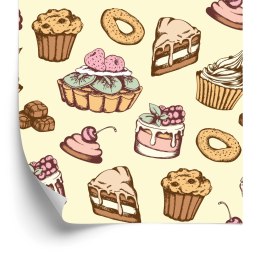 Tapeta Słodkie Wypieki Vintage