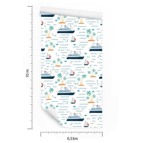 Tapeta Statki Pośród Wysp