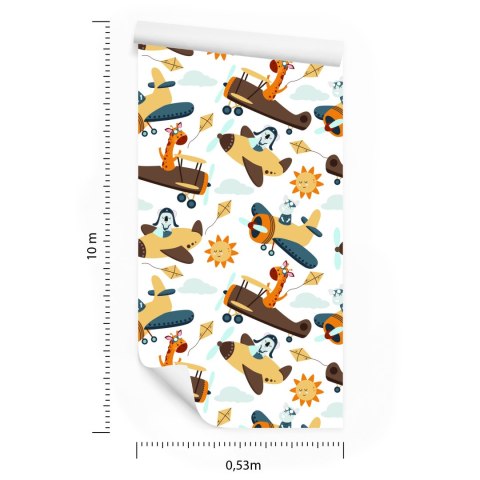 Tapeta Urocze Zwierzątka W Samolotach