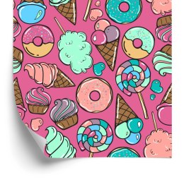 Tapeta Wata Cukrowa Z Lodami