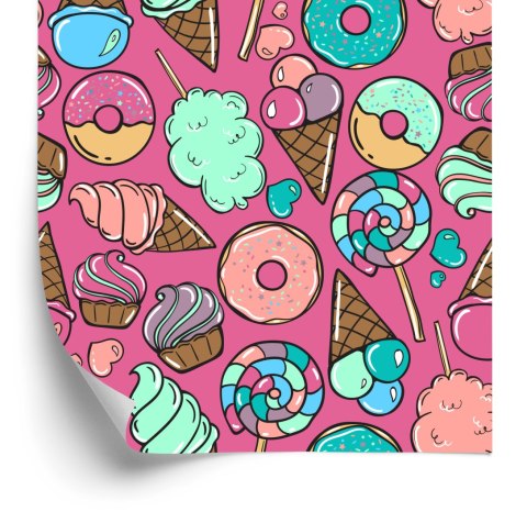 Tapeta Wata Cukrowa Z Lodami