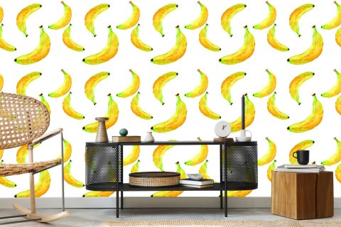 Tapeta Z Owocami Banany Do Kuchni Jadalni
