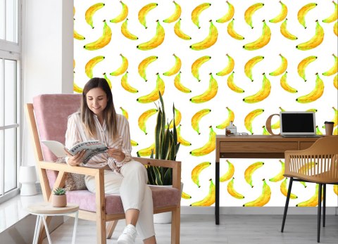 Tapeta Z Owocami Banany Do Kuchni Jadalni