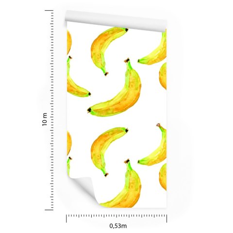 Tapeta Z Owocami Banany Do Kuchni Jadalni