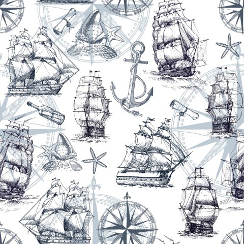 Tapeta Zabytkowe Statki Vintage