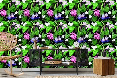 Tapeta Egzotyczne Liście Palmy