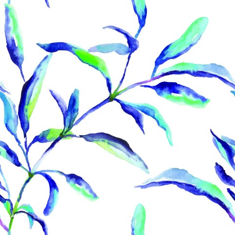 Tapeta Kolorowe Liście Akwarela