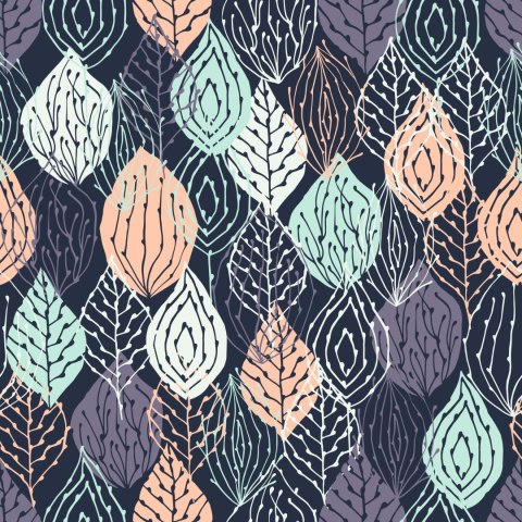 Tapeta Kolorowe Liście, Natura Do Pokoju Dziecka