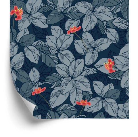 Tapeta Kwiaty I Liście