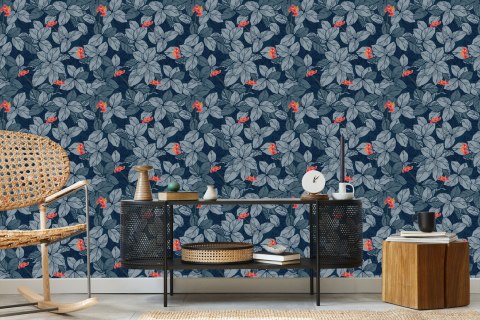 Tapeta Kwiaty I Liście