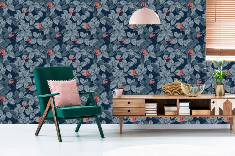 Tapeta Kwiaty I Liście