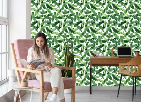 Tapeta Liście Bananowca