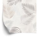 Tapeta Szare Liście Boho