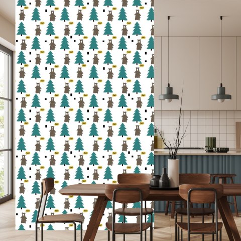 Tapeta Zieleń, Drzewa, Las Pokój Dziecięcy