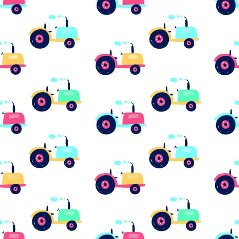 Tapeta Do Pokoju Dziecka Kolorowe Pojazdy