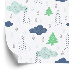 Tapeta Drzewa, Chmury, Natura Pokój Dziecięcy