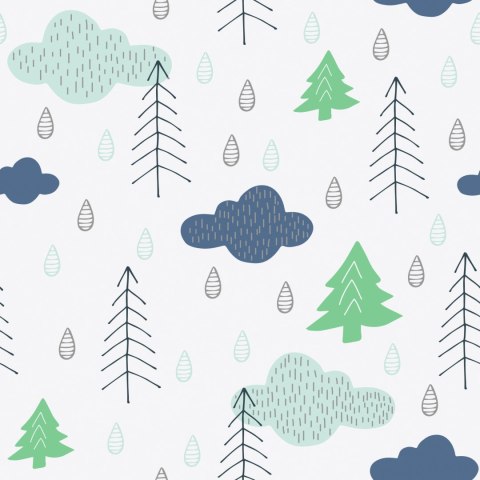 Tapeta Drzewa, Chmury, Natura Pokój Dziecięcy