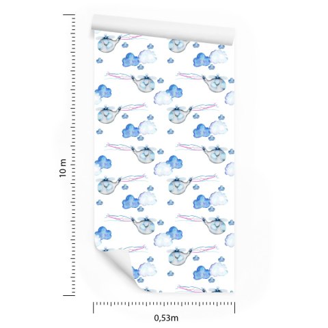 Tapeta Helikoptery Malowane Akwarelą