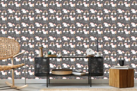 Tapeta Jednorożce Przy Tęczy