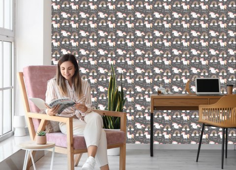 Tapeta Jednorożce Przy Tęczy