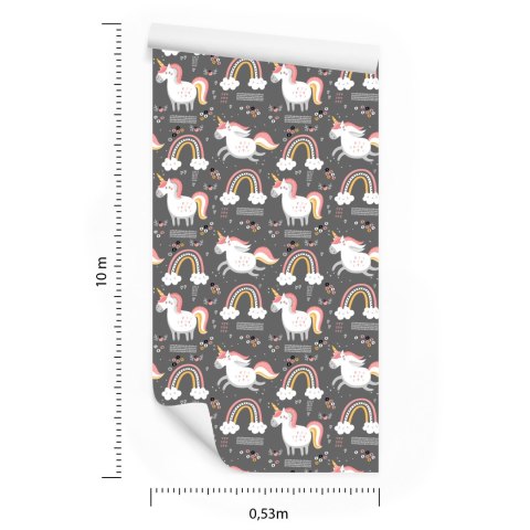 Tapeta Jednorożce Przy Tęczy