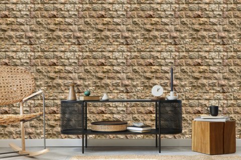 Tapeta Kamienny Mur - Efekt 3D