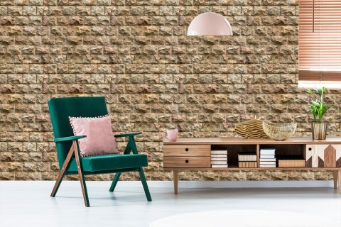 Tapeta Kamienny Mur - Efekt 3D