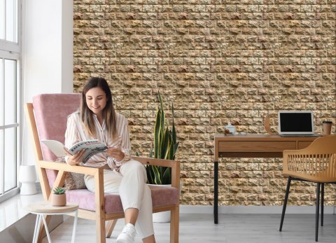 Tapeta Kamienny Mur - Efekt 3D