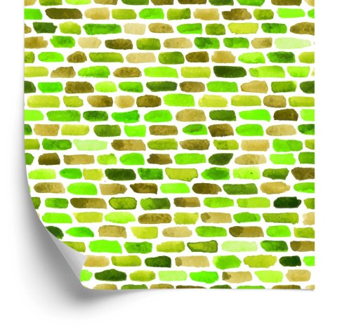 Tapeta Kolorowe Cegiełki - Akwarela