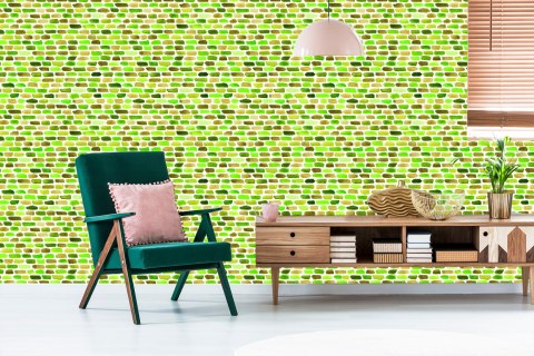 Tapeta Kolorowe Cegiełki - Akwarela