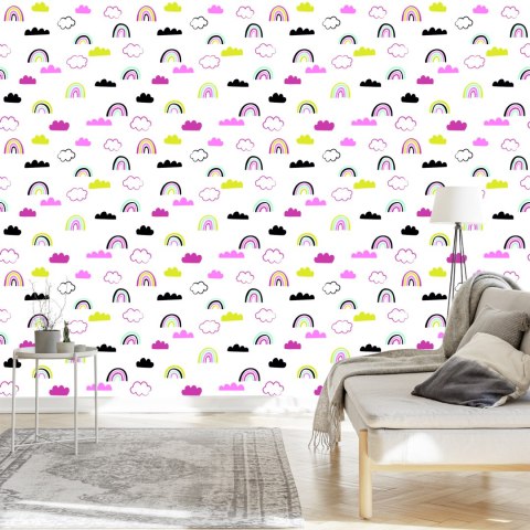 Tapeta Kolorowe Chmury Tęcza