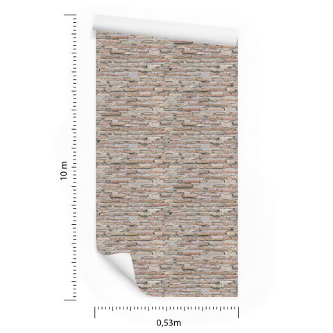 Tapeta Stare Cegiełki Cegły Mur Efekt 3D