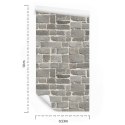 Tapeta Szary Ceglany Mur
