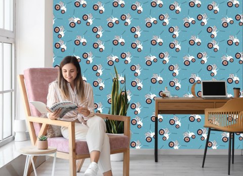 Tapeta Traktory Z Gwiazdkami