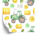 Tapeta Traktory Z Warzywami