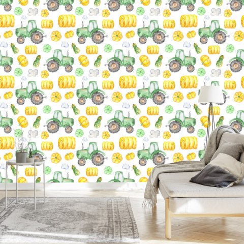 Tapeta Traktory Z Warzywami