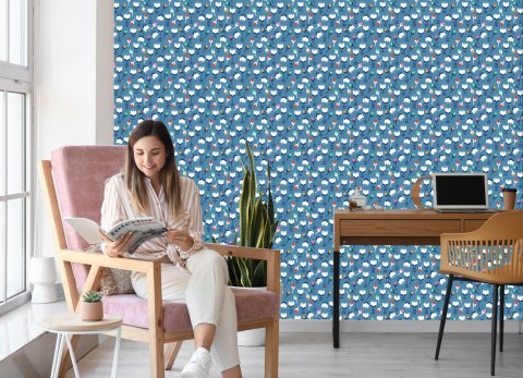 Tapeta Dla Dzieci, Kwiaty W Stylu Skandynawskim