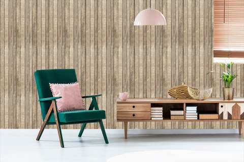 Tapeta Drewniane Deski W Stylu Skandynawskim