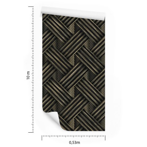 Tapeta Drewniany Wzór 3D