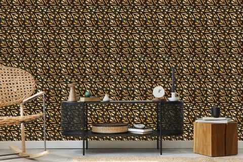 Tapeta Drewniany Wzór 3D