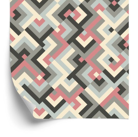 Tapeta Geometryczne Wzory W Stylu Retro